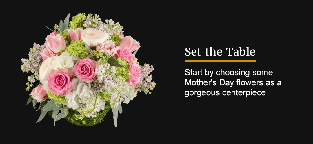 Set the table to make mother's day brunch special
